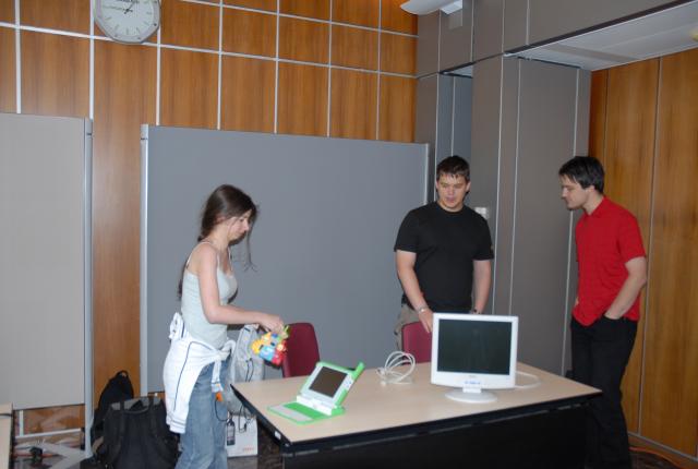 Mise en place du stand