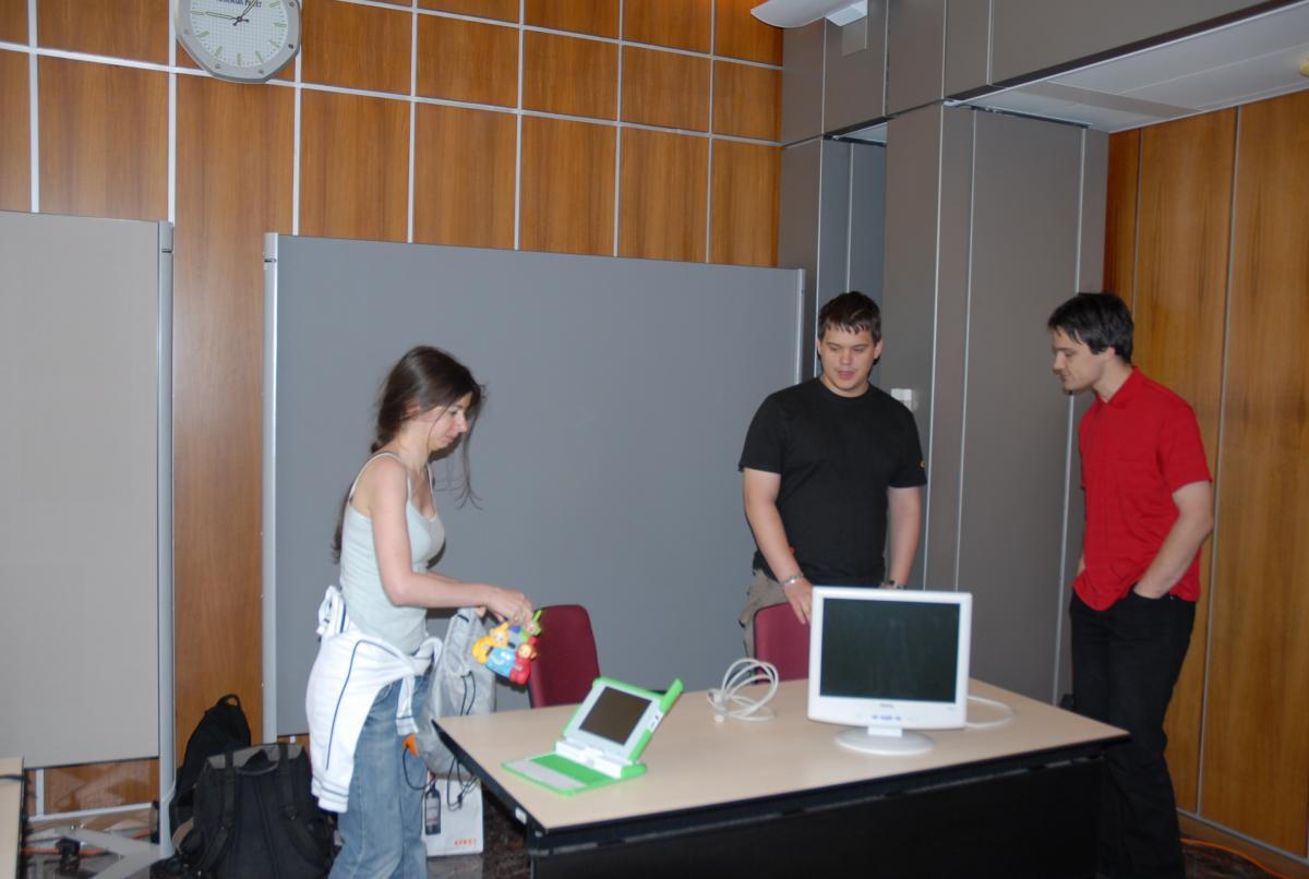 Mise en place du stand