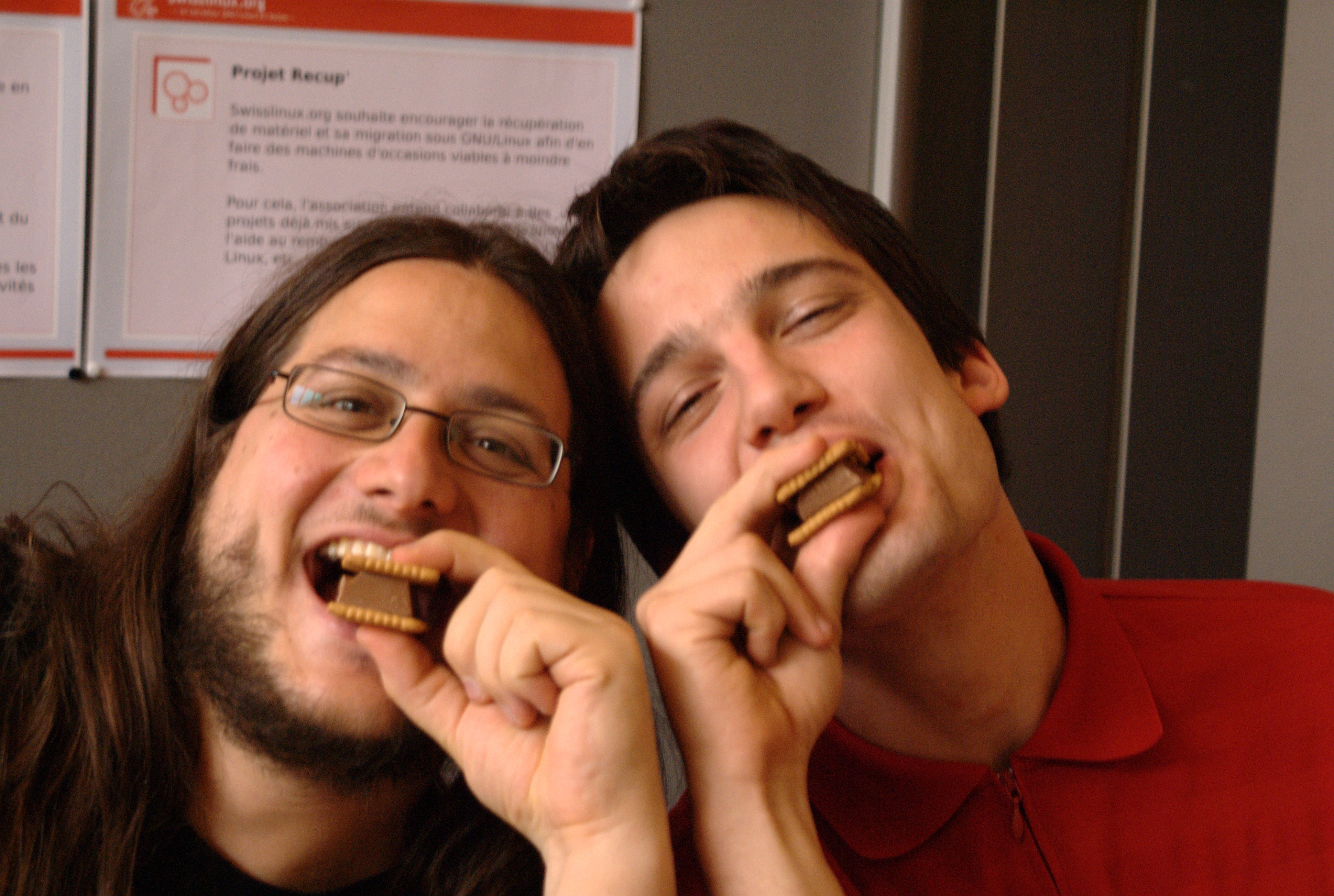 La pause chocolat et petits-beurres