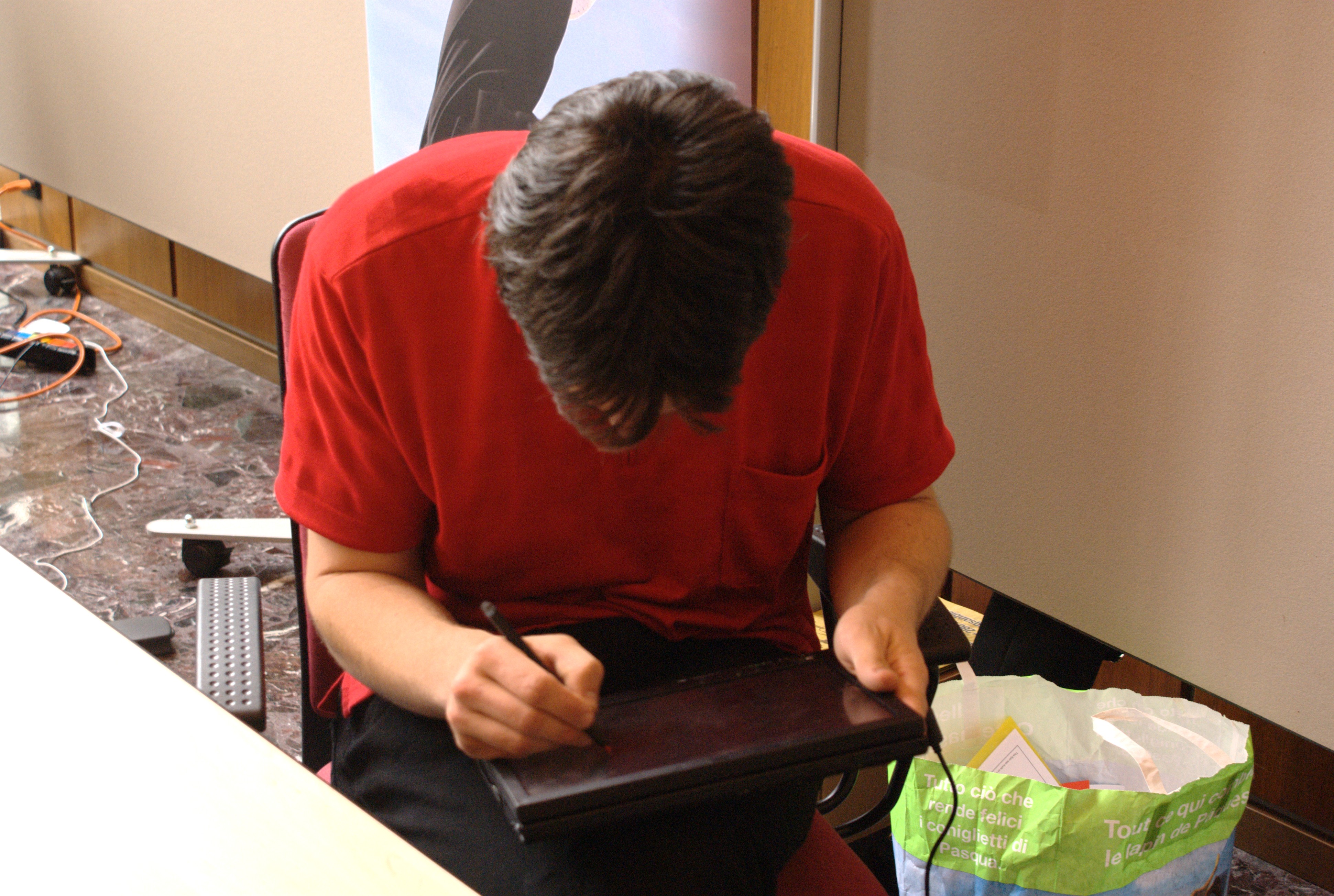 Akira en pleine concentration