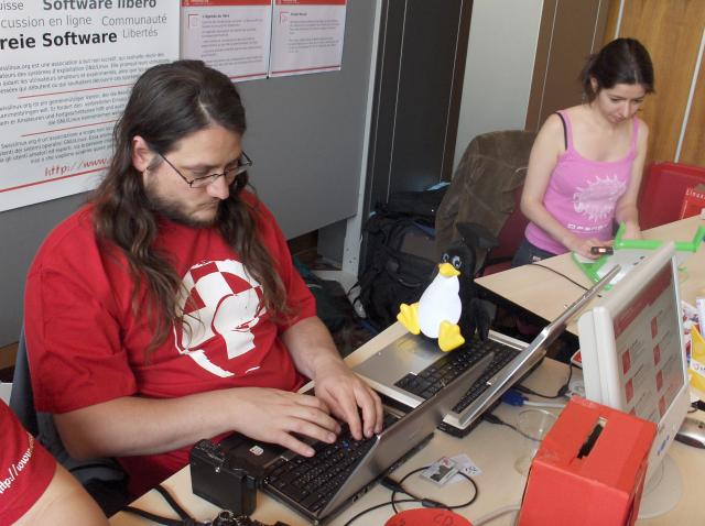 Drakho, son manchot et Vicky