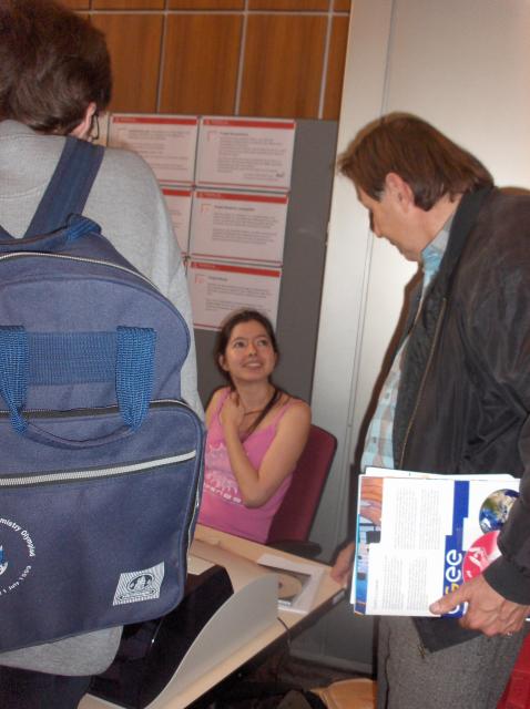 Vicky devant un public conquis